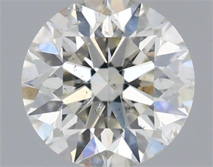 Picture of Natural Diamond 0.52 Carats, Round with Excellent Cut, H Color, SI2 Clarity and Certified by IGI
