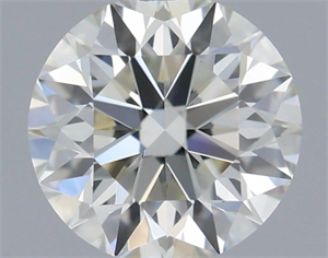 Picture of Natural Diamond 0.61 Carats, Round with Excellent Cut, I Color, VVS1 Clarity and Certified by IGI