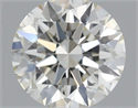 Natural Diamond 0.42 Carats, Round with Excellent Cut, H Color, VS2 Clarity and Certified by IGI