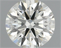 Natural Diamond 0.51 Carats, Round with Excellent Cut, J Color, IF Clarity and Certified by IGI