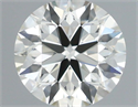 Natural Diamond 0.81 Carats, Round with Excellent Cut, J Color, VVS1 Clarity and Certified by IGI