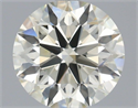 Natural Diamond 0.86 Carats, Round with Excellent Cut, L Color, VVS1 Clarity and Certified by IGI