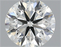 Diamante Natural 0.51 quilates, Redondo , Color H, claridad VVS2 y certificado IGI
