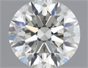 Natural Diamond 0.42 Carats, Round with Excellent Cut, H Color, VVS1 Clarity and Certified by IGI