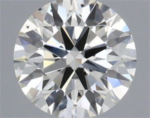 Picture of Natural Diamond 0.70 Carats, Round with Excellent Cut, H Color, SI1 Clarity and Certified by IGI