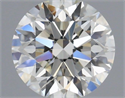 Natural Diamond 0.40 Carats, Round with Excellent Cut, H Color, SI1 Clarity and Certified by IGI