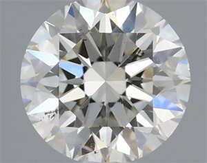 Picture of Natural Diamond 0.41 Carats, Round with Excellent Cut, H Color, SI1 Clarity and Certified by IGI