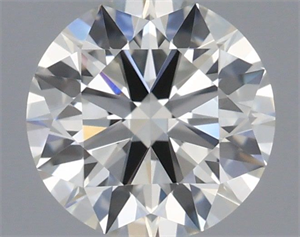 Picture of Natural Diamond 0.42 Carats, Round with Excellent Cut, I Color, VS1 Clarity and Certified by IGI