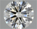 Natural Diamond 0.40 Carats, Round with Excellent Cut, J Color, SI1 Clarity and Certified by IGI