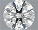 Natural Diamond 0.76 Carats, Round with Excellent Cut, I Color, VVS2 Clarity and Certified by IGI