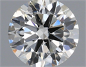 Natural Diamond 0.43 Carats, Round with Excellent Cut, H Color, SI1 Clarity and Certified by IGI