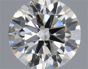Picture of Natural Diamond 0.43 Carats, Round with Excellent Cut, H Color, SI1 Clarity and Certified by IGI