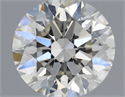 Natural Diamond 0.40 Carats, Round with Excellent Cut, H Color, SI1 Clarity and Certified by IGI