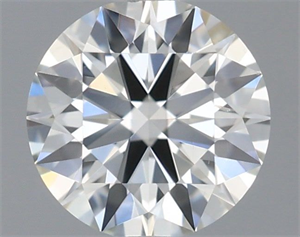 Picture of Natural Diamond 0.41 Carats, Round with Excellent Cut, H Color, VS2 Clarity and Certified by IGI
