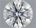 Natural Diamond 0.40 Carats, Round with Excellent Cut, F Color, SI1 Clarity and Certified by IGI