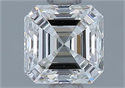 Natural Diamond 0.73 Carats, Asscher with  Cut, G Color, VVS2 Clarity and Certified by GIA