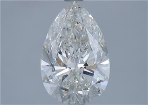 Picture of Natural Diamond 2.01 Carats, Pear with  Cut, H Color, SI2 Clarity and Certified by GIA