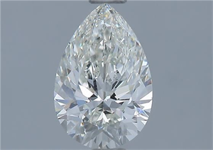 Picture of Natural Diamond 0.93 Carats, Pear with  Cut, I Color, VVS1 Clarity and Certified by GIA