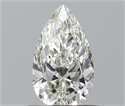 Natural Diamond 0.58 Carats, Pear with  Cut, I Color, IF Clarity and Certified by IGI