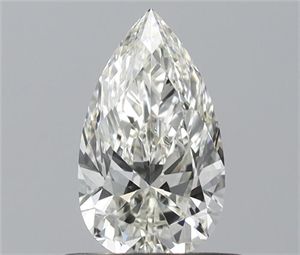 Picture of Natural Diamond 0.58 Carats, Pear with  Cut, I Color, IF Clarity and Certified by IGI