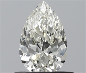 Picture of Natural Diamond 0.50 Carats, Pear with  Cut, J Color, VVS2 Clarity and Certified by IGI
