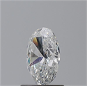 Natural Diamond 0.83 Carats, Oval with  Cut, F Color, SI2 Clarity and Certified by GIA