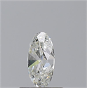 Natural Diamond 0.71 Carats, Oval with  Cut, H Color, VS2 Clarity and Certified by GIA