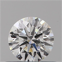 Natural Diamond 0.41 Carats, Round with Excellent Cut, D Color, SI1 Clarity and Certified by GIA
