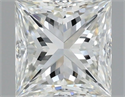 Natural Diamond 1.00 Carats, Princess with  Cut, I Color, VVS1 Clarity and Certified by IGI