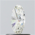 Natural Diamond 0.60 Carats, Oval with  Cut, K Color, VS2 Clarity and Certified by GIA