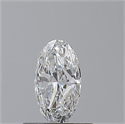 Natural Diamond 0.50 Carats, Oval with  Cut, E Color, VS2 Clarity and Certified by GIA