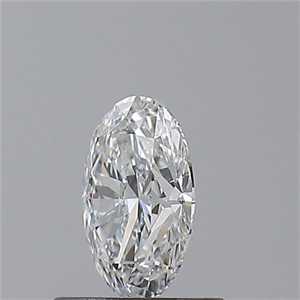 Picture of Natural Diamond 0.50 Carats, Oval with  Cut, E Color, VS2 Clarity and Certified by GIA