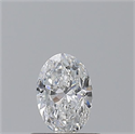 Natural Diamond 0.50 Carats, Oval with  Cut, D Color, VS1 Clarity and Certified by GIA