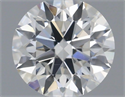 Natural Diamond 0.44 Carats, Round with Excellent Cut, G Color, SI1 Clarity and Certified by GIA