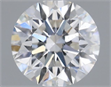 Natural Diamond 0.43 Carats, Round with Excellent Cut, F Color, SI1 Clarity and Certified by GIA