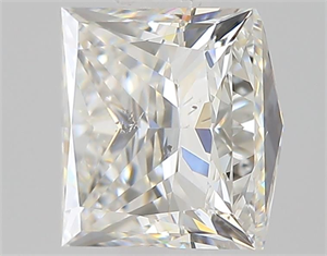 Picture of Natural Diamond 0.95 Carats, Princess with  Cut, H Color, SI2 Clarity and Certified by GIA
