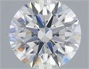 Natural Diamond 0.40 Carats, Round with Excellent Cut, F Color, VS2 Clarity and Certified by IGI