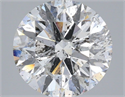 Natural Diamond 4.01 Carats, Round with Excellent Cut, F Color, I1 Clarity and Certified by IGI