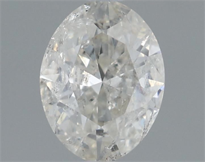 Picture of Natural Diamond 0.54 Carats, Oval with  Cut, H Color, I1 Clarity and Certified by IGI