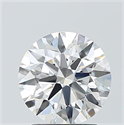 Lab Grown Diamond 2.09 Carats, Round with Ideal Cut, E Color, VVS1 Clarity and Certified by IGI