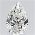 Natural Diamond 1.20 Carats, Pear with  Cut, H Color, I1 Clarity and Certified by GIA