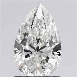 Picture of Natural Diamond 1.20 Carats, Pear with  Cut, H Color, I1 Clarity and Certified by GIA