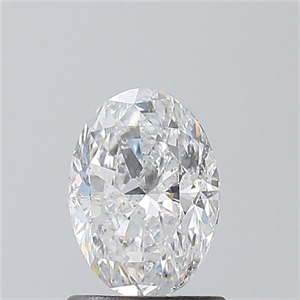 Picture of Natural Diamond 1.02 Carats, Oval with  Cut, D Color, I1 Clarity and Certified by GIA
