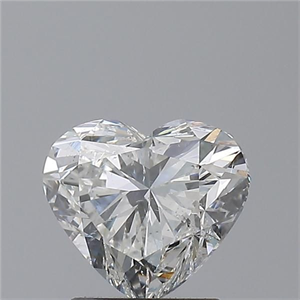 Picture of Natural Diamond 1.51 Carats, Heart with  Cut, H Color, SI2 Clarity and Certified by GIA