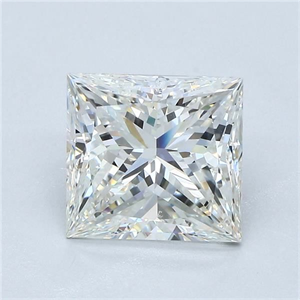Picture of Natural Diamond 3.11 Carats, Princess with  Cut, H Color, VS2 Clarity and Certified by GIA