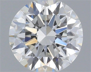 Picture of Natural Diamond 0.40 Carats, Round with Excellent Cut, H Color, VVS1 Clarity and Certified by GIA