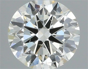 Picture of Natural Diamond 0.50 Carats, Round with Excellent Cut, K Color, SI2 Clarity and Certified by IGI