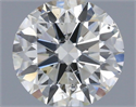 Natural Diamond 0.60 Carats, Round with Excellent Cut, I Color, SI2 Clarity and Certified by IGI