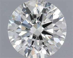 Picture of Natural Diamond 0.70 Carats, Round with Excellent Cut, I Color, SI2 Clarity and Certified by IGI