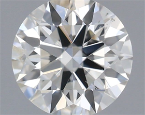 Picture of Natural Diamond 0.57 Carats, Round with Excellent Cut, H Color, SI1 Clarity and Certified by IGI